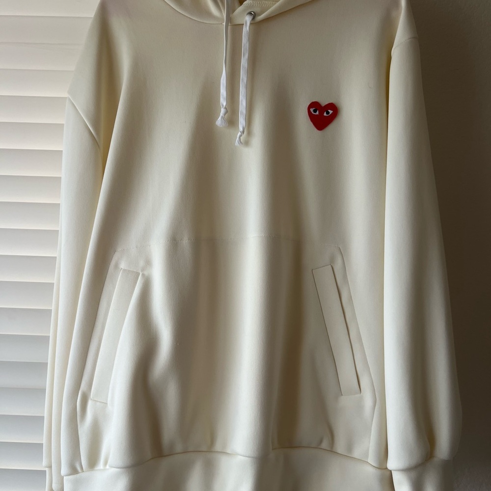 Comme des Garcons Cream hoodie
